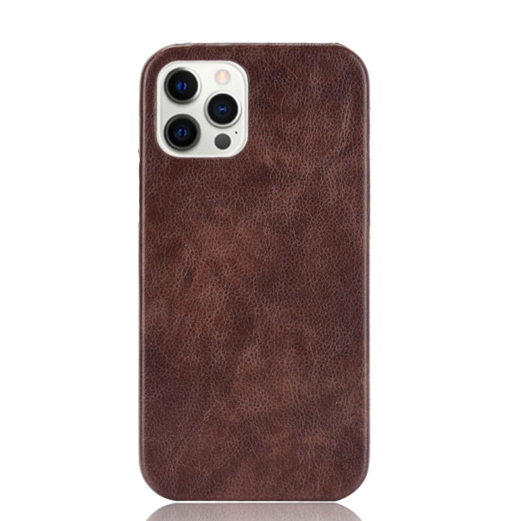 For iPhone 12 Pro Max Shockproof Litchi Texture PC + PU Case