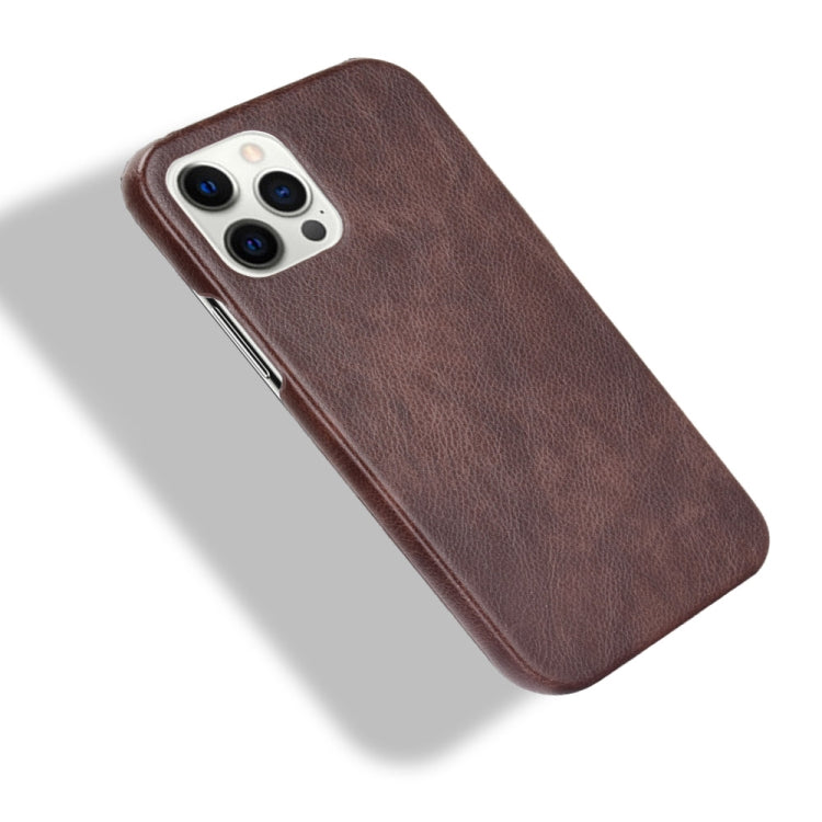 For iPhone 12 Pro Max Shockproof Litchi Texture PC + PU Case