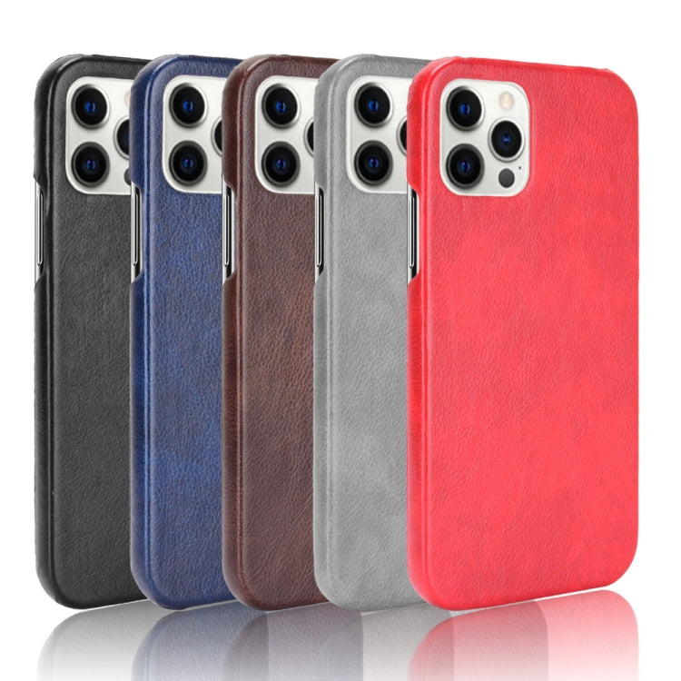 For iPhone 12 Pro Max Shockproof Litchi Texture PC + PU Case