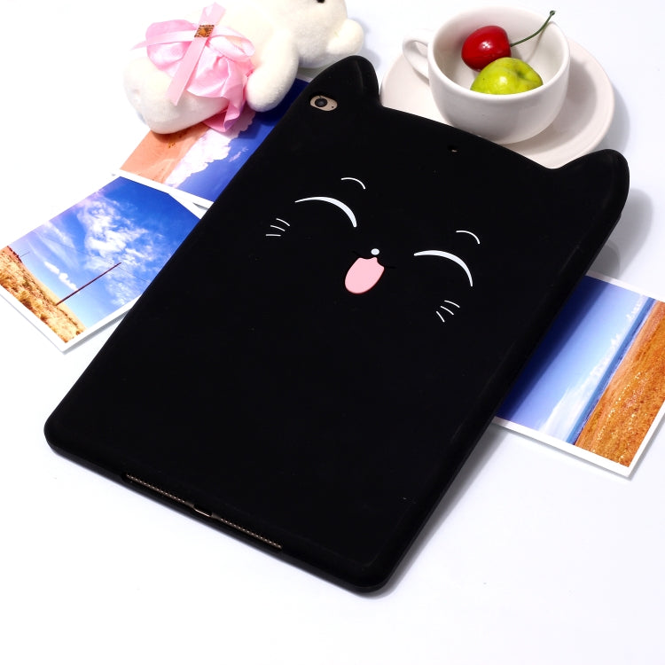 Happy Cat Design Silicone Case for iPad 9.7 (2018) / iPad 9.7 (2017) & Pro 9.7 inch & Air 2 & Air