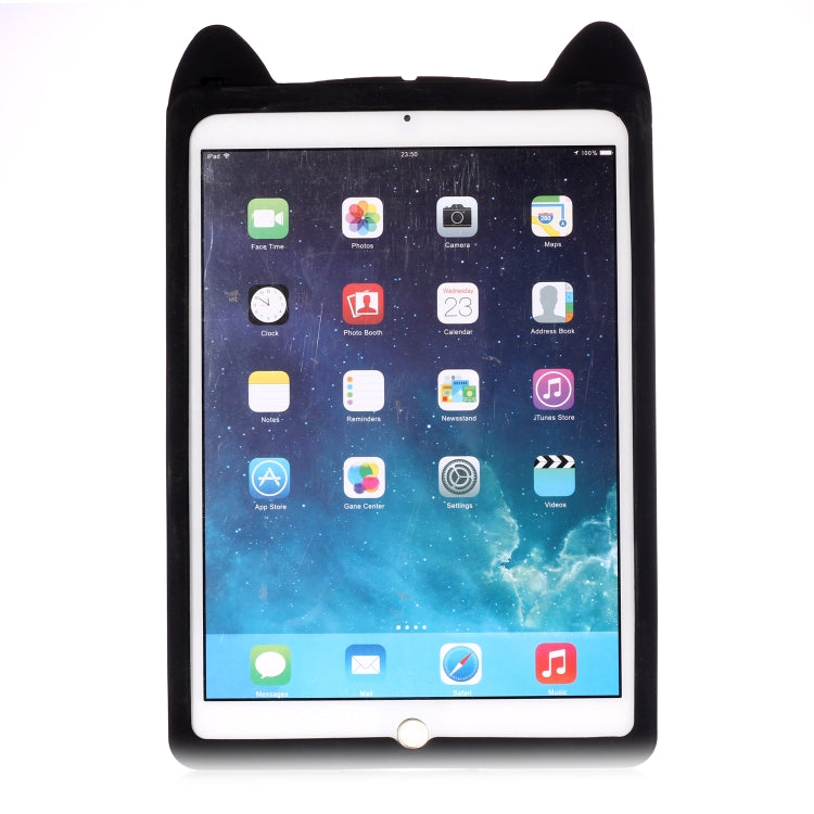 Happy Cat Design Silicone Case for iPad 9.7 (2018) / iPad 9.7 (2017) & Pro 9.7 inch & Air 2 & Air