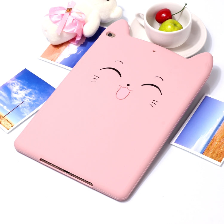 Happy Cat Design Silicone Case for iPad 9.7 (2018) / iPad 9.7 (2017) & Pro 9.7 inch & Air 2 & Air