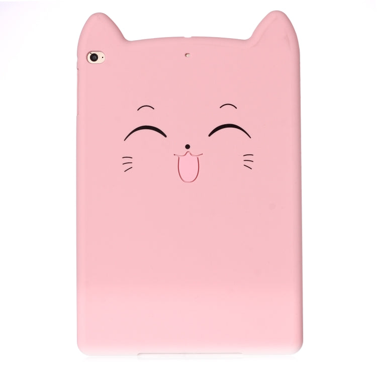 Happy Cat Design Silicone Case for iPad 9.7 (2018) / iPad 9.7 (2017) & Pro 9.7 inch & Air 2 & Air
