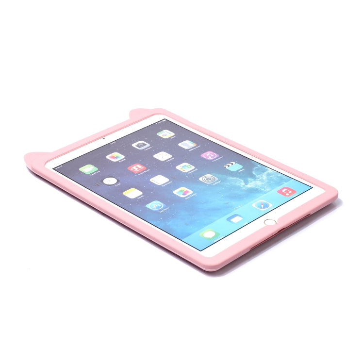 Happy Cat Design Silicone Case for iPad 9.7 (2018) / iPad 9.7 (2017) & Pro 9.7 inch & Air 2 & Air