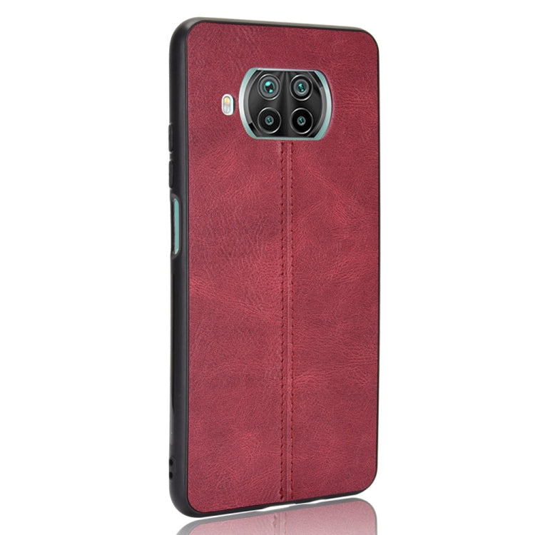 For Xiaomi Mi 10T Lite Shockproof Sewing Cow Pattern Skin PC + PU + TPU Case