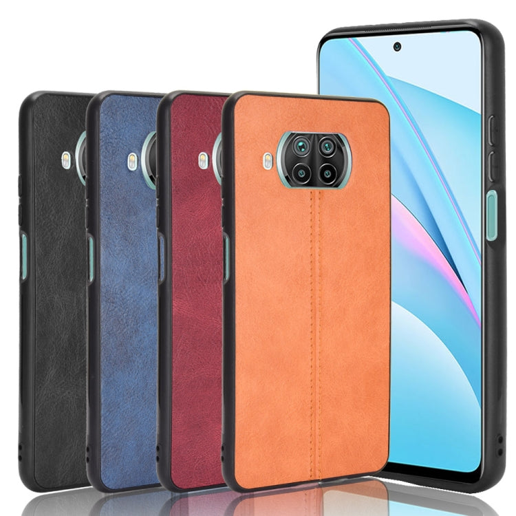 For Xiaomi Mi 10T Lite Shockproof Sewing Cow Pattern Skin PC + PU + TPU Case