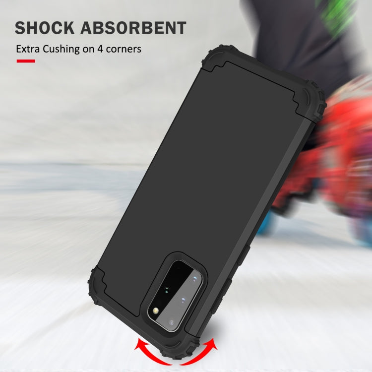 For Samsung Galaxy Note20 Ultra PC + Silicone Three-piece Shockproof Protection Case