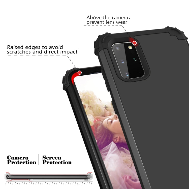 For Samsung Galaxy Note20 Ultra PC + Silicone Three-piece Shockproof Protection Case
