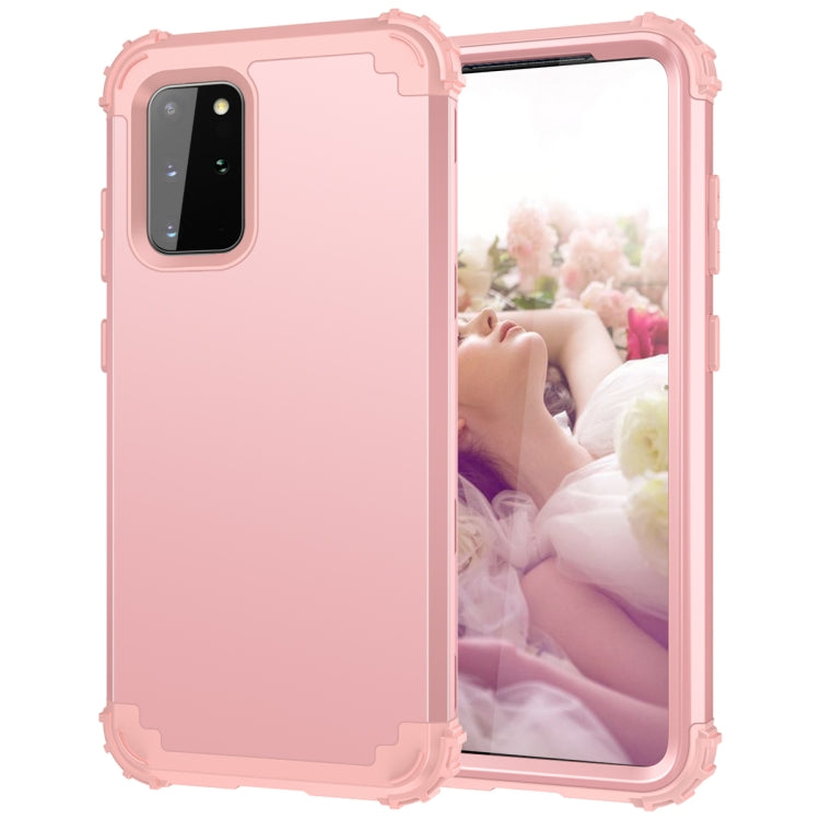For Samsung Galaxy Note20 Ultra PC + Silicone Three-piece Shockproof Protection Case