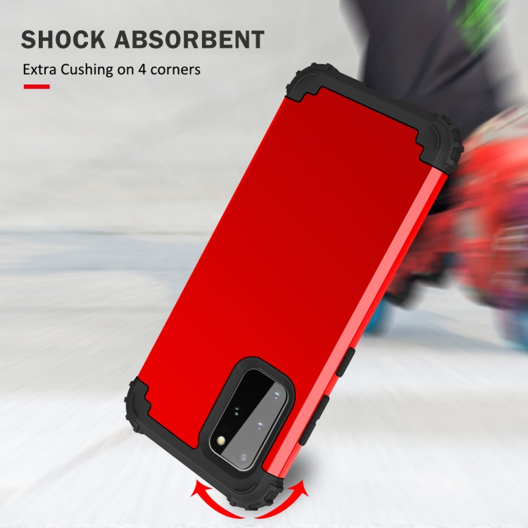 For Samsung Galaxy Note20 Ultra PC + Silicone Three-piece Shockproof Protection Case