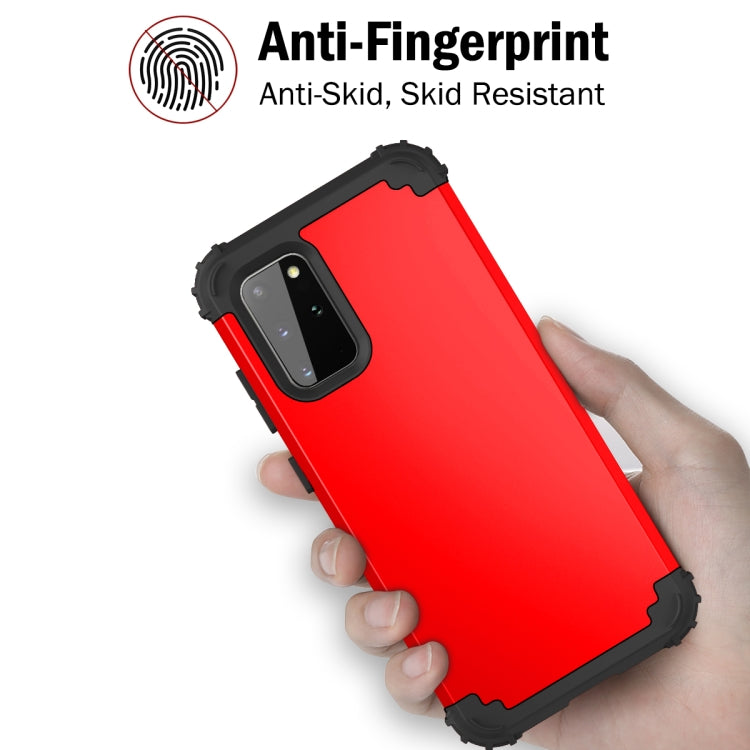 For Samsung Galaxy Note20 Ultra PC + Silicone Three-piece Shockproof Protection Case