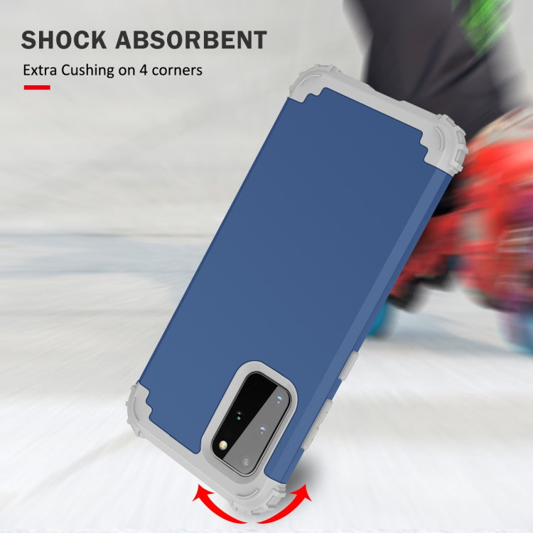 For Samsung Galaxy Note20 Ultra PC + Silicone Three-piece Shockproof Protection Case