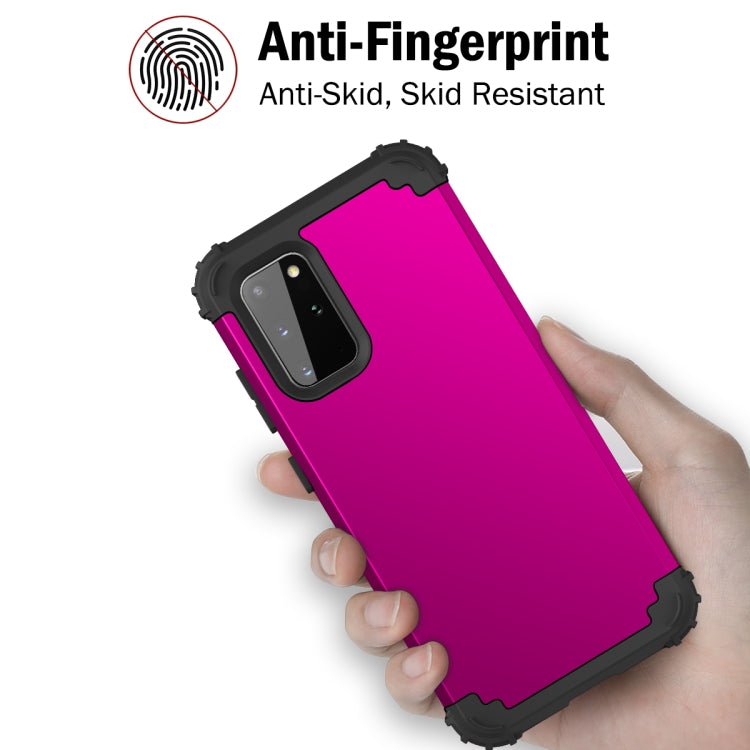 For Samsung Galaxy Note20 Ultra PC + Silicone Three-piece Shockproof Protection Case