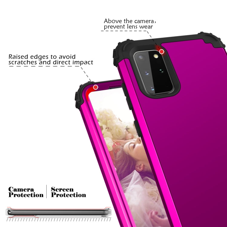 For Samsung Galaxy Note20 Ultra PC + Silicone Three-piece Shockproof Protection Case