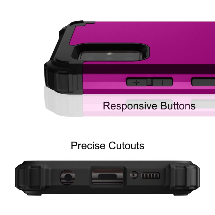 For Samsung Galaxy A51 5G PC + Silicone Three-piece Shockproof Protection Case