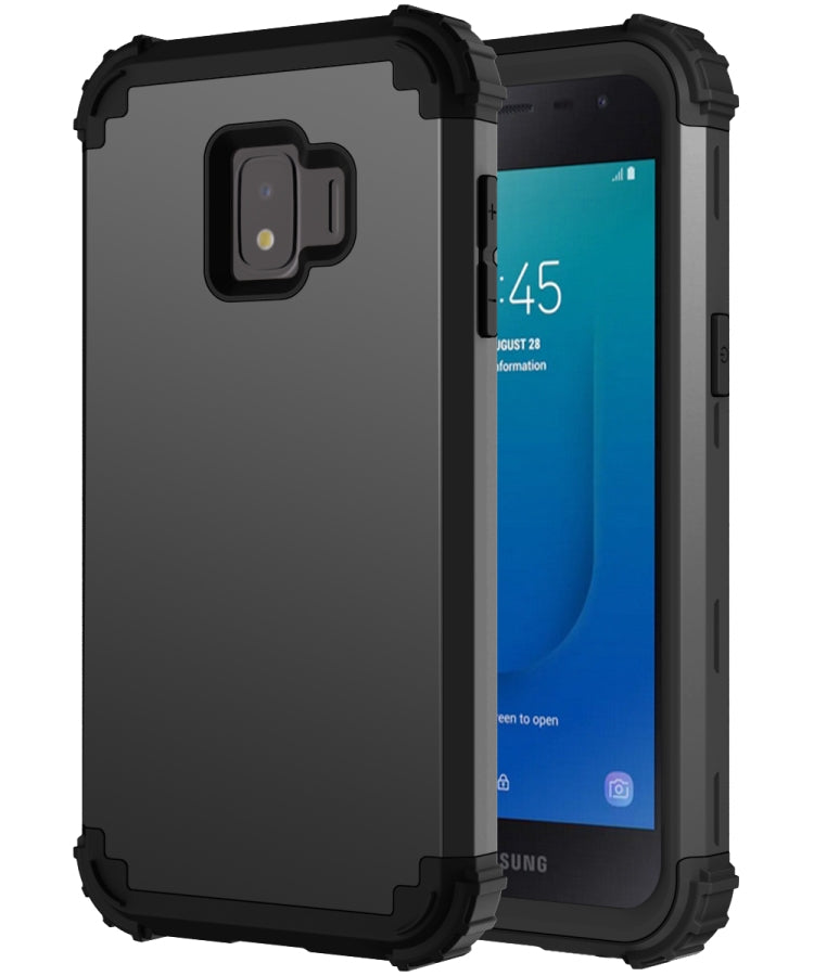 For Samsung Galaxy J2 Core PC + Silicone Three-piece Shockproof Protection Case