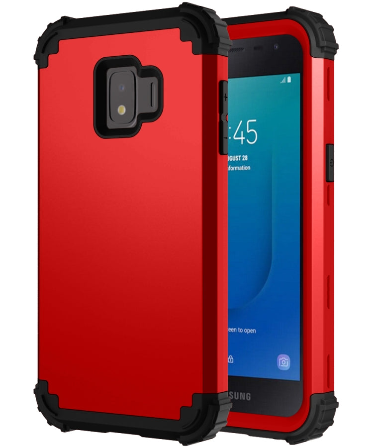 For Samsung Galaxy J2 Core PC + Silicone Three-piece Shockproof Protection Case