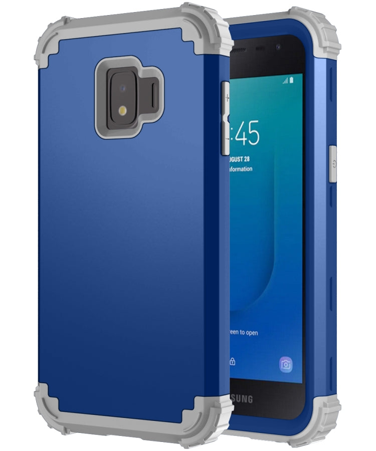 For Samsung Galaxy J2 Core PC + Silicone Three-piece Shockproof Protection Case