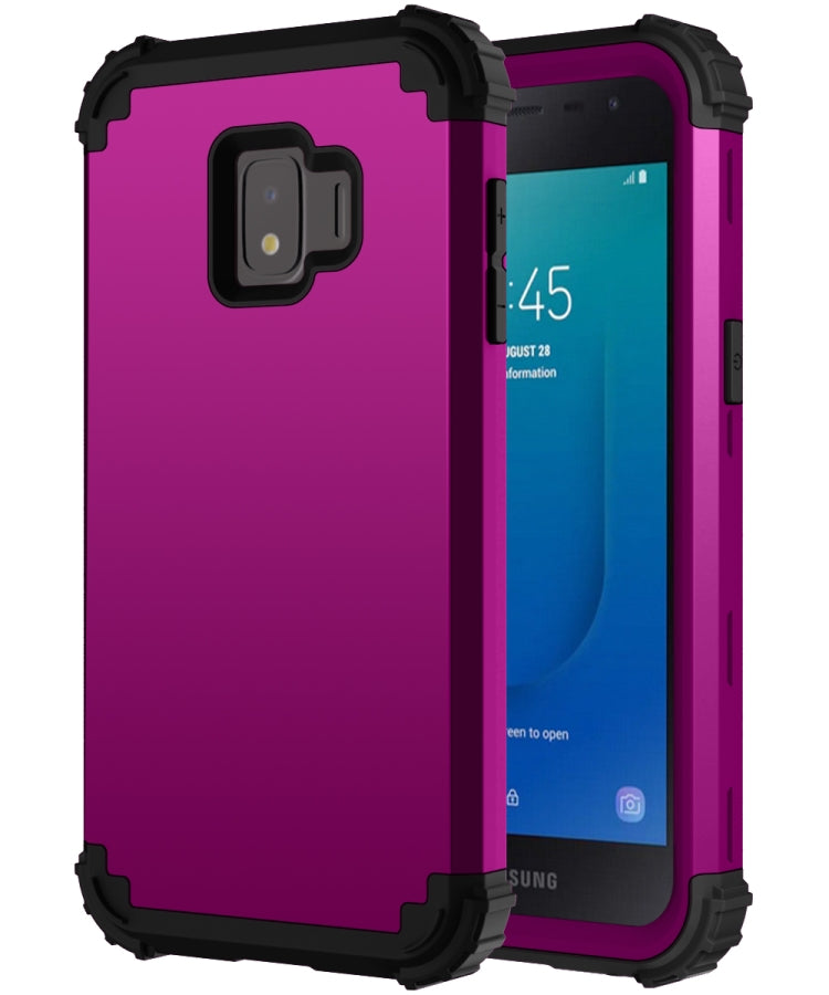 For Samsung Galaxy J2 Core PC + Silicone Three-piece Shockproof Protection Case