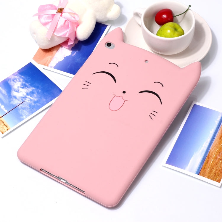 Happy Cat Pattern Set Silicone Protective Case for iPad mini 5 / mini 4 / mini 3 / mini 2 / mini