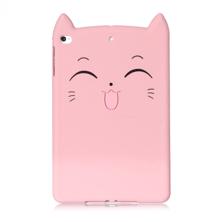 Happy Cat Pattern Set Silicone Protective Case for iPad mini 5 / mini 4 / mini 3 / mini 2 / mini