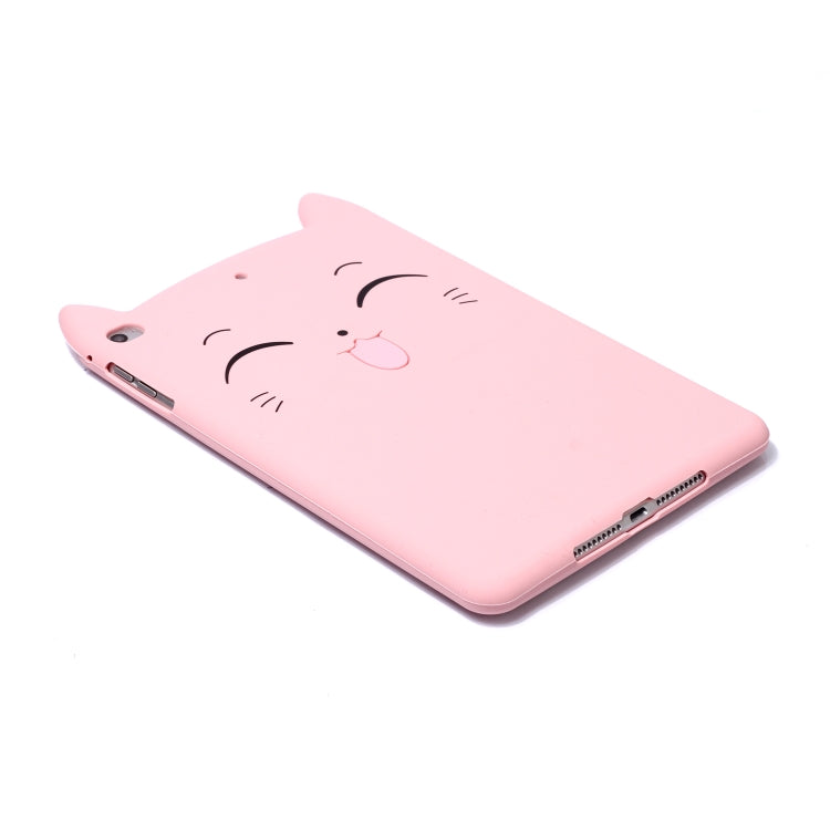 Happy Cat Pattern Set Silicone Protective Case for iPad mini 5 / mini 4 / mini 3 / mini 2 / mini