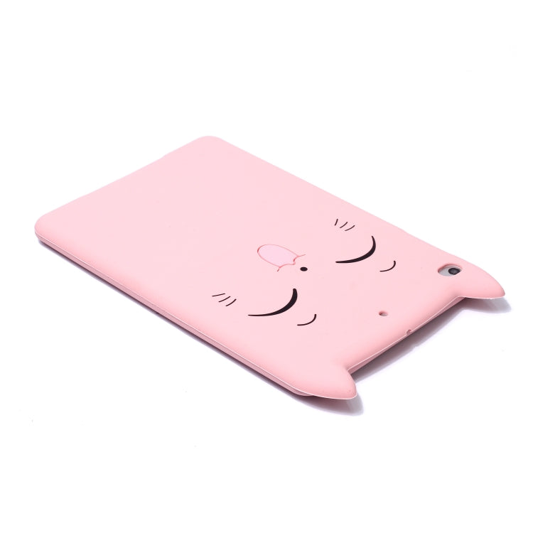 Happy Cat Pattern Set Silicone Protective Case for iPad mini 5 / mini 4 / mini 3 / mini 2 / mini