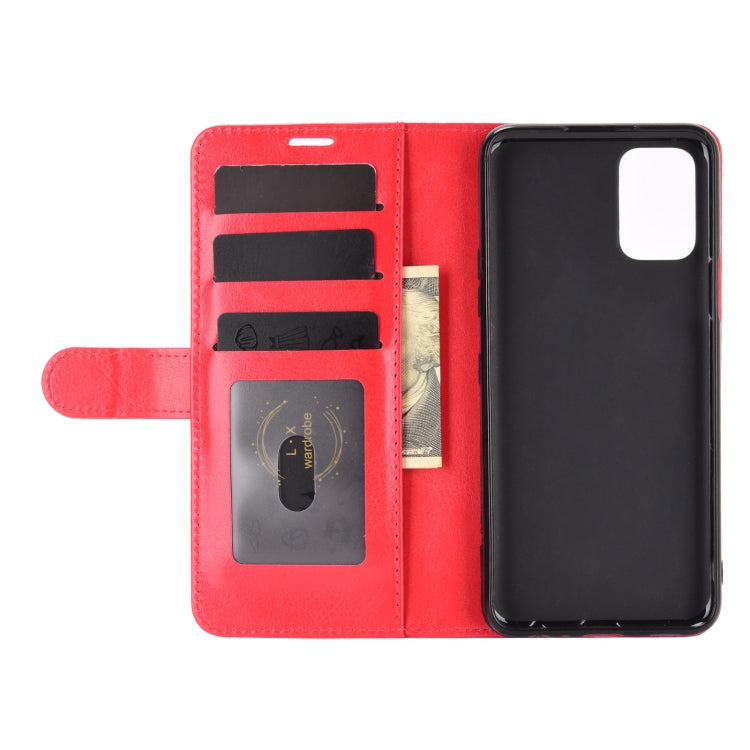 For LG K52 R64 Texture Single Horizontal Flip Protective Case with Holder & Card Slots & Wallet& Photo Frame