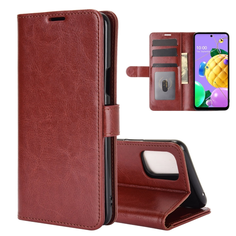 For LG K52 R64 Texture Single Horizontal Flip Protective Case with Holder & Card Slots & Wallet& Photo Frame