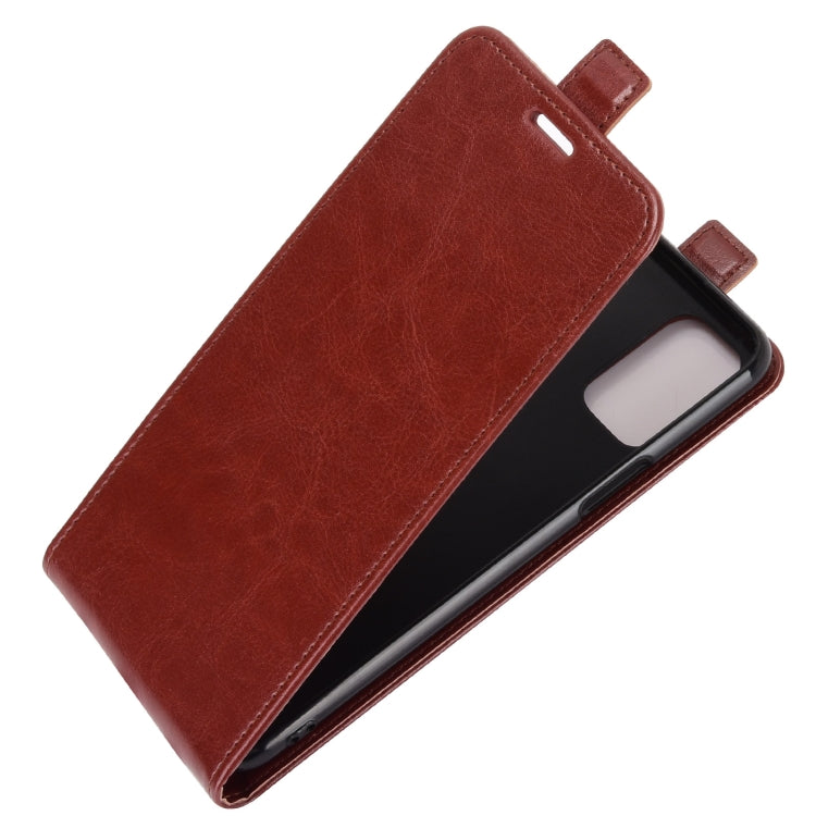 For LG K52 R64 Texture Single Vertical Flip Leather Protective Case with Card Slots & Photo Frame