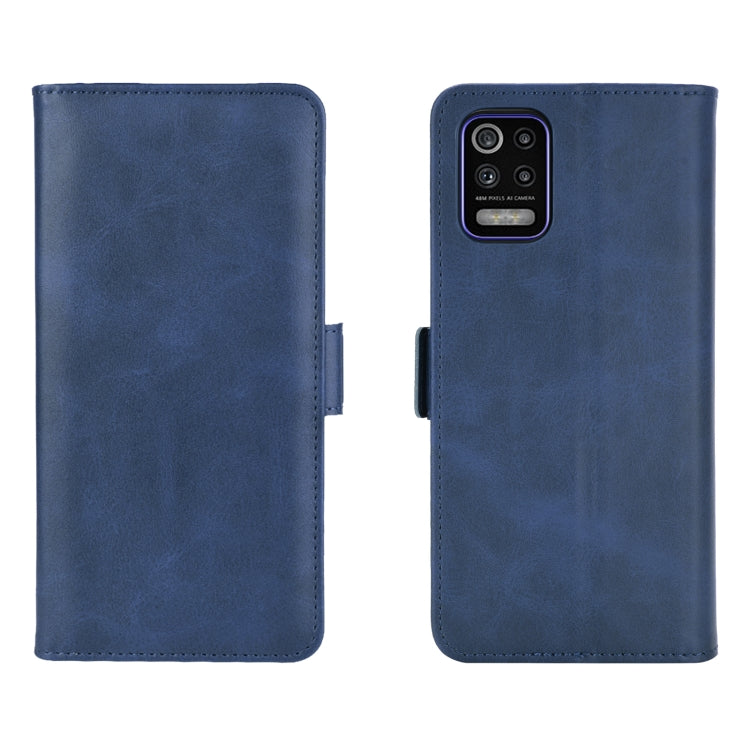 For LG K52 Dual-side Magnetic Buckle Horizontal Flip Leather Case with Holder & Card Slots & Wallet