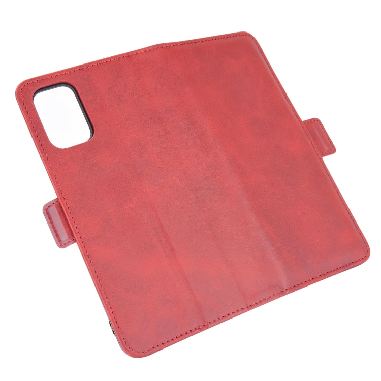 For LG K52 Dual-side Magnetic Buckle Horizontal Flip Leather Case with Holder & Card Slots & Wallet