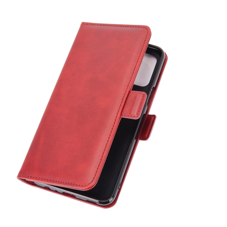 For LG K52 Dual-side Magnetic Buckle Horizontal Flip Leather Case with Holder & Card Slots & Wallet