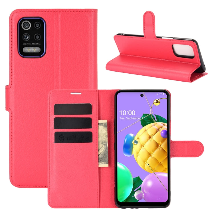 For LG K52 Litchi Texture Horizontal Flip Protective Case with Holder & Card Slots & Wallet