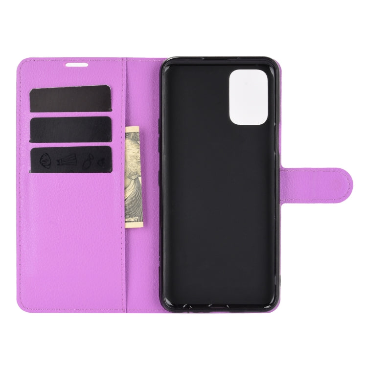 For LG K52 Litchi Texture Horizontal Flip Protective Case with Holder & Card Slots & Wallet