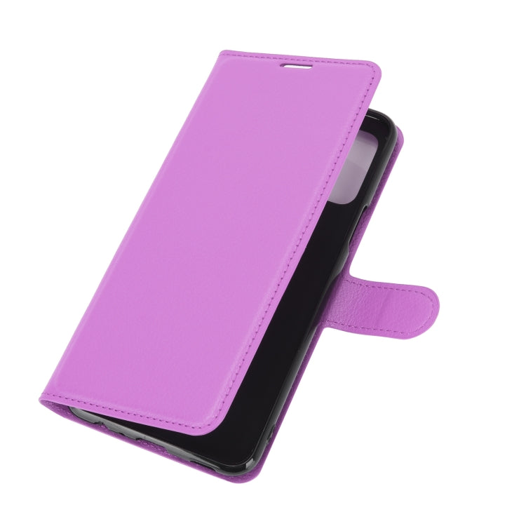 For LG K52 Litchi Texture Horizontal Flip Protective Case with Holder & Card Slots & Wallet