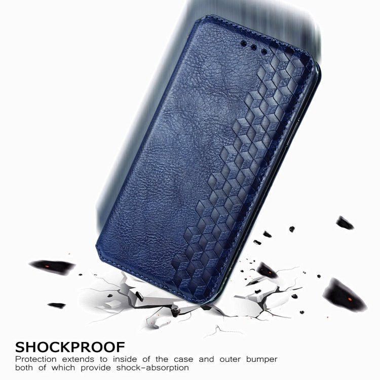 For Xiaomi Mi 10T Lite 5G Cubic Grid Pressed Horizontal Flip Magnetic PU Leather Case with Holder & Card Slots & Wallet