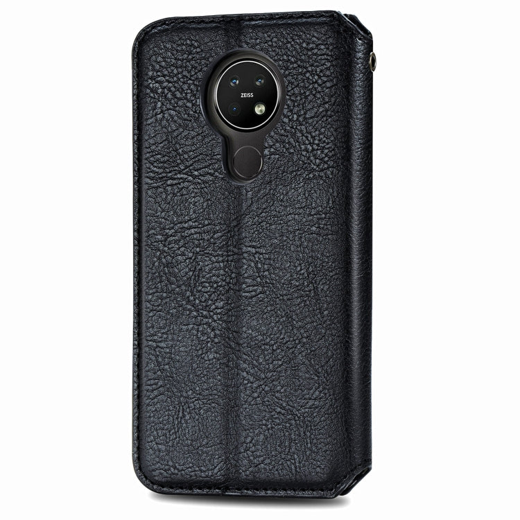 For Nokia  3.4 Cubic Grid Pressed Horizontal Flip Magnetic PU Leather Case with Holder & Card Slots & Wallet