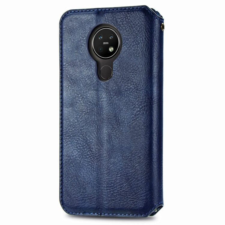 For Nokia  3.4 Cubic Grid Pressed Horizontal Flip Magnetic PU Leather Case with Holder & Card Slots & Wallet