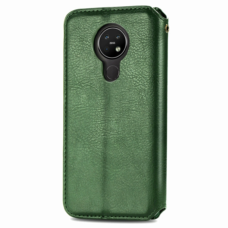 For Nokia  3.4 Cubic Grid Pressed Horizontal Flip Magnetic PU Leather Case with Holder & Card Slots & Wallet