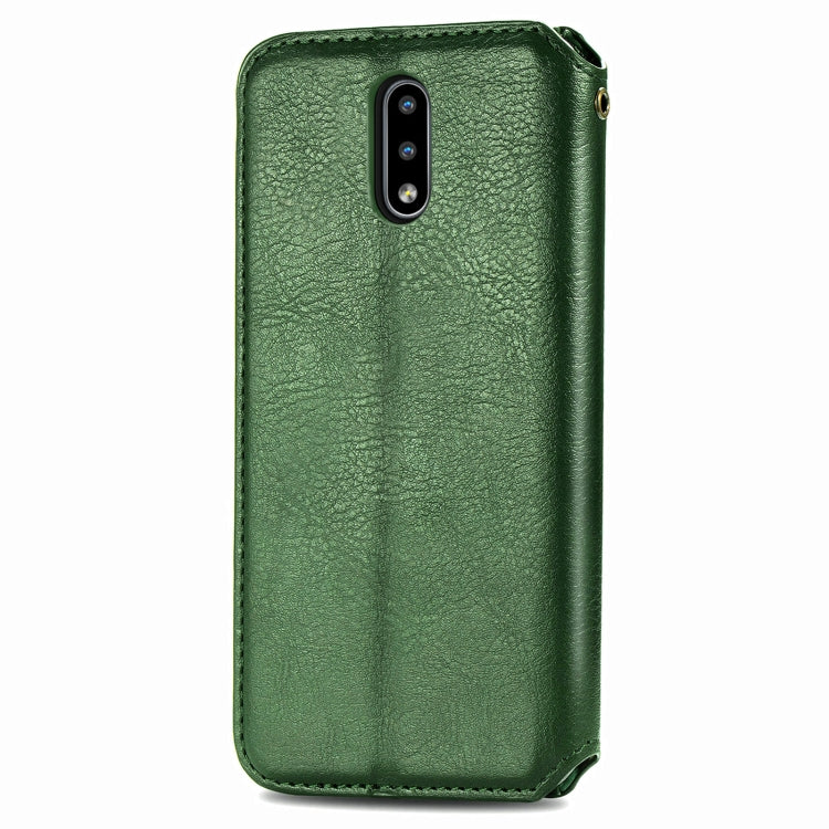 For Nokia 2.3 Cubic Grid Pressed Horizontal Flip Magnetic PU Leather Case with Holder & Card Slots & Wallet