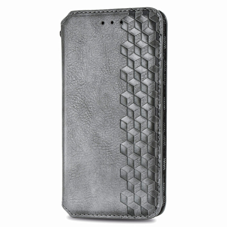 For LG K42 Cubic Grid Pressed Horizontal Flip Magnetic PU Leather Case with Holder & Card Slots & Wallet