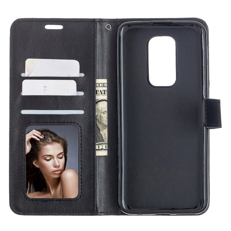 For Motorola MOTO G9 Play Crazy Horse Texture Horizontal Flip Leather Case with Holder & Card Slots & Wallet & Photo Frame