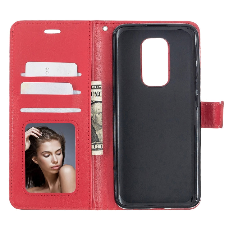 For Motorola MOTO G9 Play Crazy Horse Texture Horizontal Flip Leather Case with Holder & Card Slots & Wallet & Photo Frame