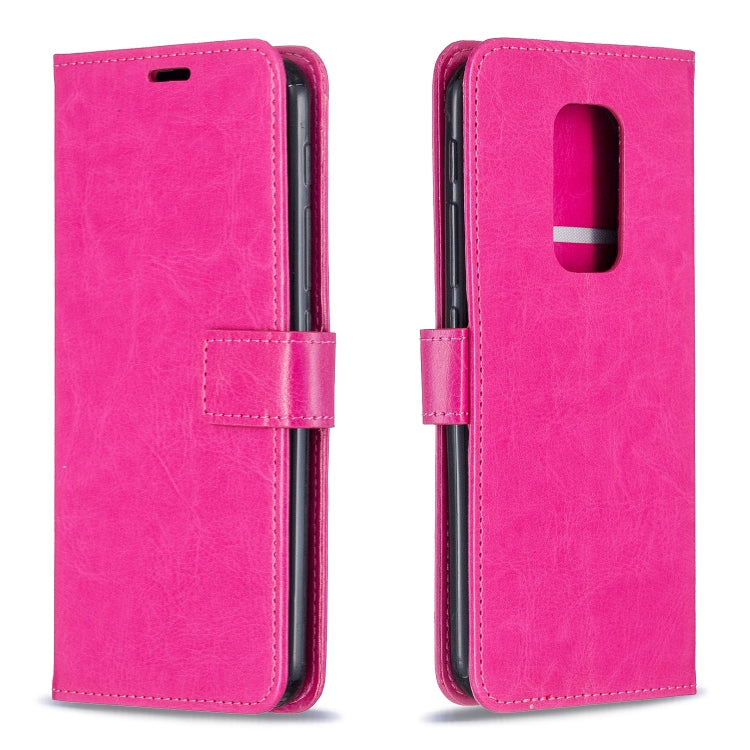 For Motorola MOTO G9 Play Crazy Horse Texture Horizontal Flip Leather Case with Holder & Card Slots & Wallet & Photo Frame