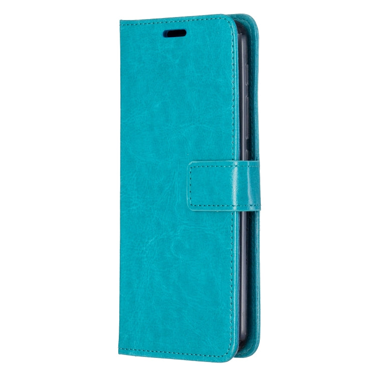 For Motorola MOTO G9 Play Crazy Horse Texture Horizontal Flip Leather Case with Holder & Card Slots & Wallet & Photo Frame