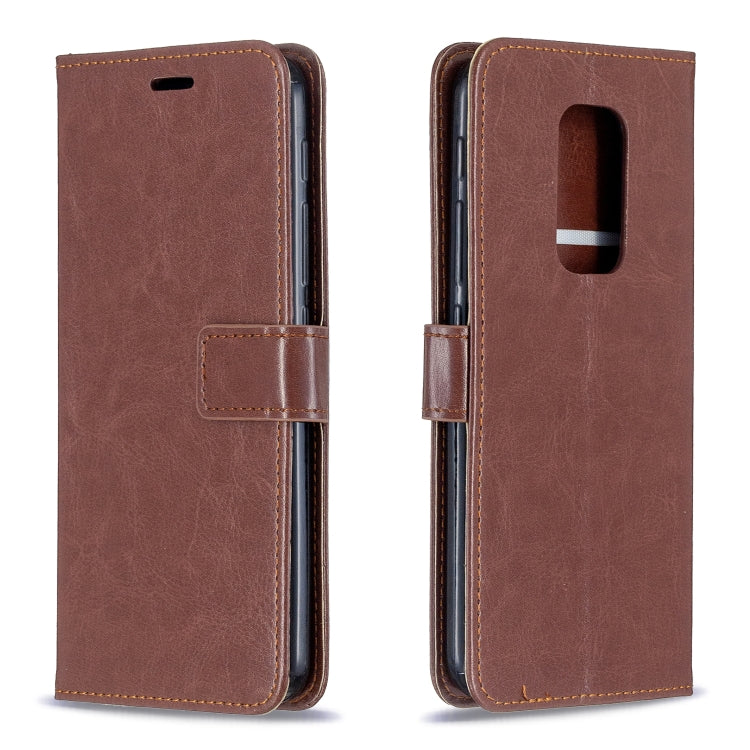 For Motorola MOTO G9 Play Crazy Horse Texture Horizontal Flip Leather Case with Holder & Card Slots & Wallet & Photo Frame