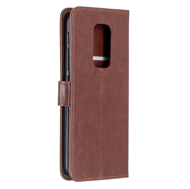 For Motorola MOTO G9 Play Crazy Horse Texture Horizontal Flip Leather Case with Holder & Card Slots & Wallet & Photo Frame