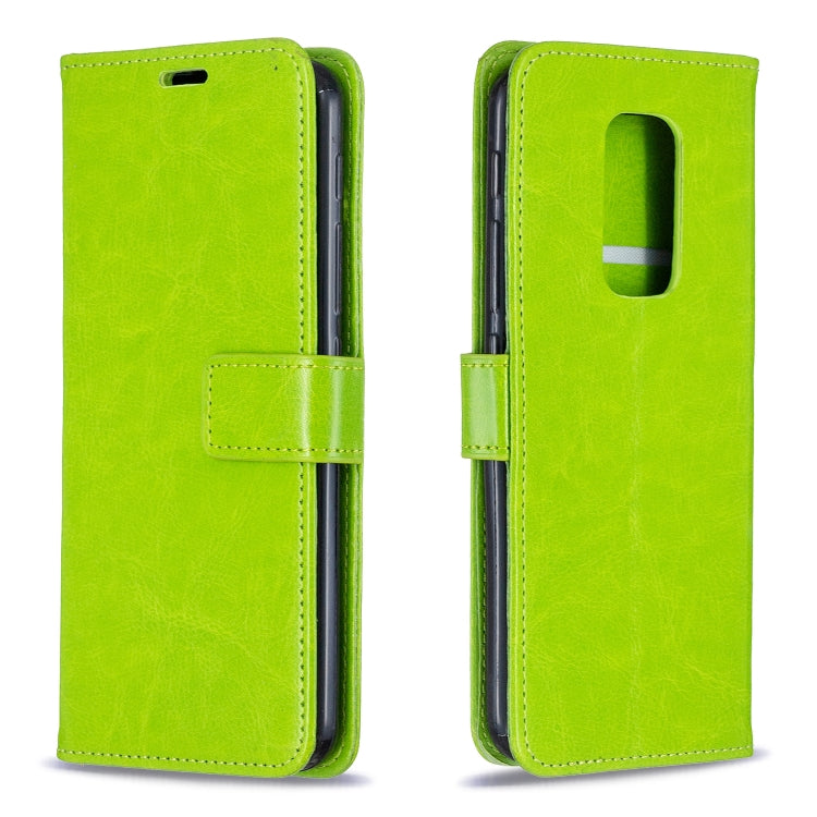 For Motorola MOTO G9 Play Crazy Horse Texture Horizontal Flip Leather Case with Holder & Card Slots & Wallet & Photo Frame