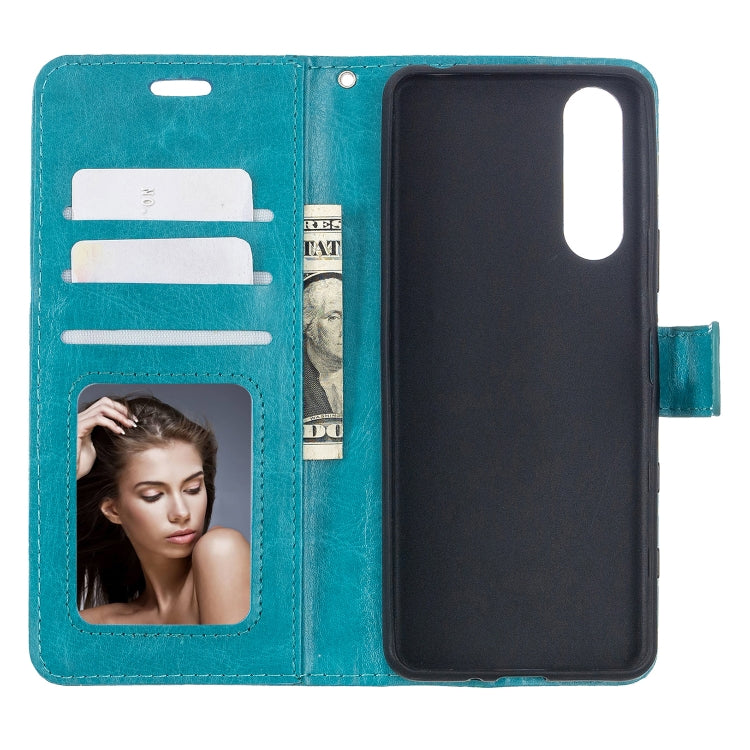 For Sony Xperia 5 II Crazy Horse Texture Horizontal Flip Leather Case with Holder & Card Slots & Wallet & Photo Frame